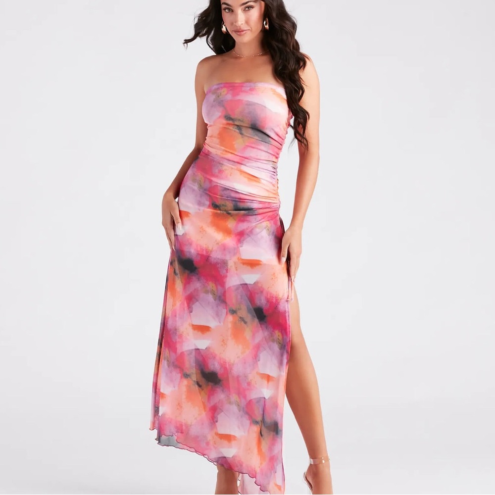 Vibrant Multicolor Maxi Dress
